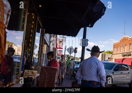 Die kleine Stadt Williams in Arizona liegt an der alten Route 66 der USA. Stockfoto