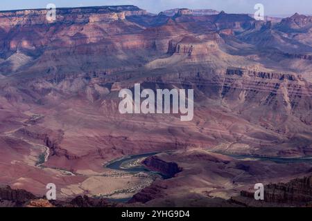 Grand Canyon National Park in Arizona vom Südrand aus gesehen. Stockfoto