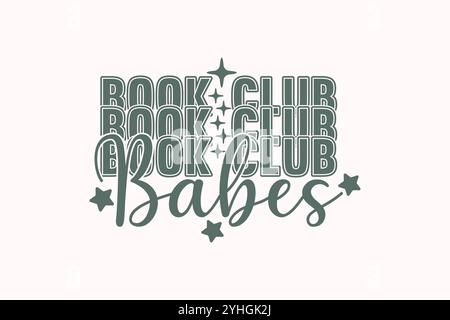 Book Lover SVG T-Shirt-Design Stock Vektor