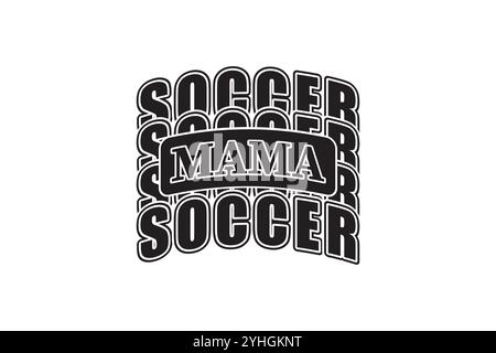 Mom Varsity SVG T-Shirt-Design Stock Vektor