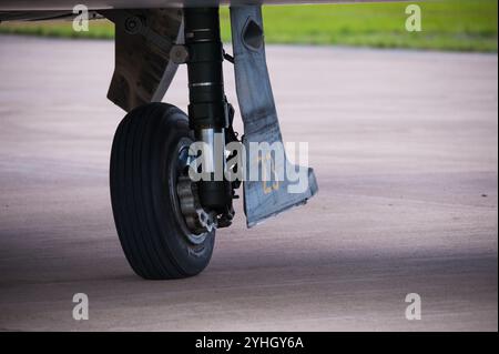 Göteborg, Schweden - 29. August 2010: SAAB J-32 Lansen im Bild Stockfoto