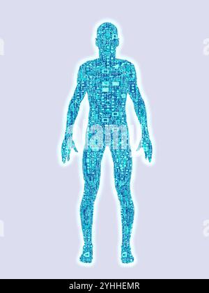 Körper, der aus einer Gruppe von Schaltkreisen besteht Stockfoto