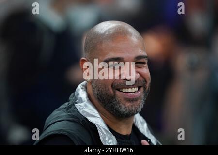 Mailand, Italien. April 2022. Foto Spada/LaPresse 19 April 2022 - Mailand, Italia Sport, Calcio Inter vs Mailand - Coppa Italia Frecciarossa 2021/2022 Halbfinale - Stadio San Siro Nella Foto: Adriano leite Ribeiro Foto Spada/LaPresse 19. April 2022 - Mailand, Italien Sport, Soccer Inter vs Mailand - italienischer Cup 2021/2022 Halbfinale - San Siro Stadion auf dem Foto: Adriano leite Ribeiro Credit: LaPresse/Alamy Live News Stockfoto