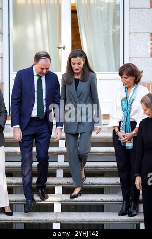 Madrid, Spanien. November 2024. Spanische Königin Letizia während der Audienz mit Vertretern von Code. Org in Madrid 12. November 2024. Quelle: CORDON PRESS/Alamy Live News Stockfoto