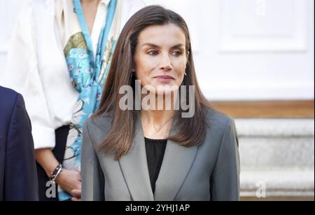 Madrid, Spanien. November 2024. Spanische Königin Letizia während der Audienz mit Vertretern von Code. Org in Madrid 12. November 2024. Quelle: CORDON PRESS/Alamy Live News Stockfoto