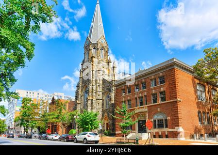 Washington, DC, USA - September 10,2017: St Maria Mutter Gottes Katholische Kirche. Stadtzentrum: Stockfoto