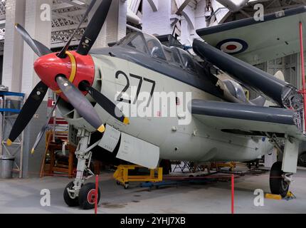 Die Fairey Gannet ist ein Trägerflugzeug des britischen Flugzeugherstellers Fairey Aviation Company. Stockfoto