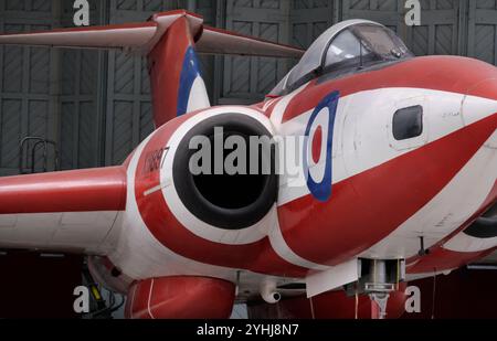 Die Gloster Javelin ist ein zweimotoriges Allwetter-Abfangen-Flugzeug, das von Mitte der 1950er bis Ende des 19. Jahrhunderts bei der britischen Royal Air Force eingesetzt wurde Stockfoto