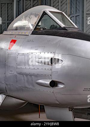 Die Gloster Meteor war der erste britische Jet-Kampfflugzeug und das einzige Jet-Flugzeug der Alliierten, das während des Zweiten Weltkriegs an Kampfeinsätzen teilnahm. Stockfoto