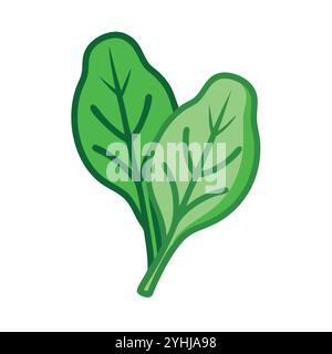 Einfache Vektor-Illustration eines Sauerampfer, in einem einfachen und sauberen Stil, geeignet für Lebensmittel und Gesundheit Themen. Flache Illustration der Früchte. Stock Vektor