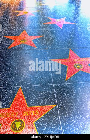 Los Angelos, Kalifornien, USA - 05. September 2018: Hollywood Walk of Fame in Hollywood Boulevard. Wesley Snipes. Stockfoto