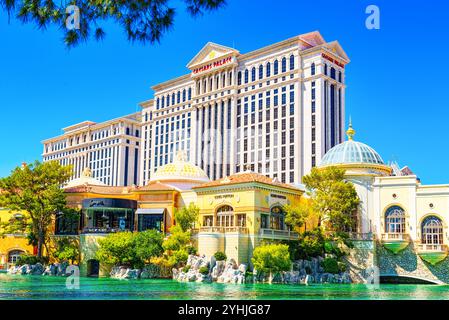 Las Vegas, Nevada, USA - 16. September 2018: die Hauptstraße von Las Vegas Strip. Casino, Hotel und Resort - Caesars Palace. Stockfoto