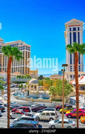 Las Vegas, Nevada, USA - 16. September 2018: die Hauptstraße von Las Vegas Strip. Casino, Hotel und Resort - Caesars Palace. Stockfoto