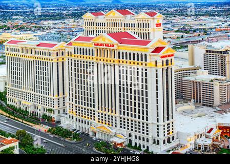 Las Vegas, Nevada, USA - 17. September 2018: die Hauptstraße von Las Vegas Strip. Casino, Hotel und Resort - Caesars Palace. Stockfoto