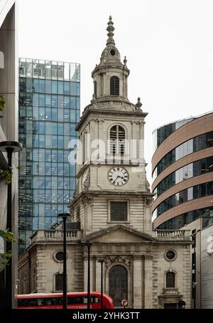 London, Großbritannien - 23. Oktober 2023 - St. Botolph ohne Bishopsgate Kirche. Eine anglikanische Kirche in der Nähe des Bahnhofs Liverpool St in der Liverpool Street in London, Stockfoto