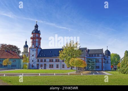 Schloss Ehrenstein, ein gut erhaltenes Renaissanceschloss mit Burggarten. Ohrdruf, Thüringen, Deutschland, Europa Stockfoto