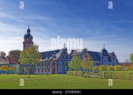 Schloss Ehrenstein, ein gut erhaltenes Renaissanceschloss mit Burggarten. Ohrdruf, Thüringen, Deutschland, Europa Stockfoto