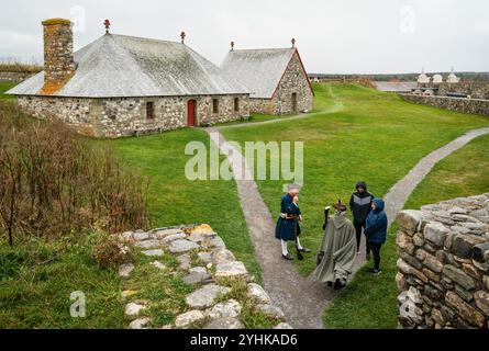 Festung Louisbourg   Louisbourg, Nova Scotia, CAN Stockfoto