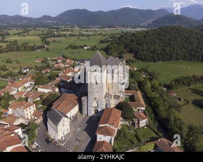 Kathedrale Notre Dame de Saint Bertrand de Comminges, Saint Bertrand de Comminges, Haute Garonne, Midi Pyrenäen, Französische Republik Stockfoto