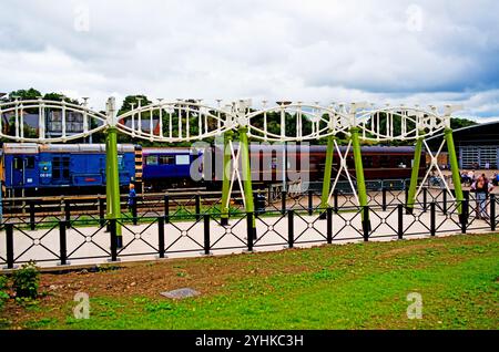 Die restaurierte Gaunless Bridge im Locomotion Museum, Shildon, County Durham, England Stockfoto