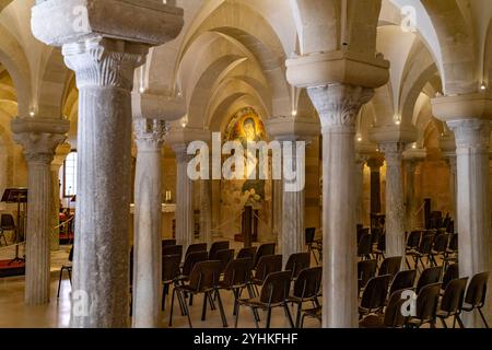 Crypta der Kathedrale Otranto Crypta der Kathedrale Santa Maria Annunziata in Otranto, Apulien, Italien, Europa Otranto Kathedrale Krypta, Otranto, Ital Stockfoto