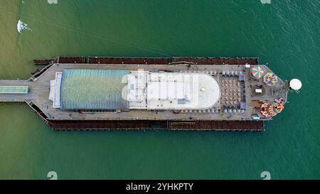 Bournemouth Pier in Dorset von oben Stockfoto