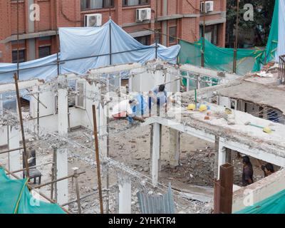 Baustelle in Kathmandu, Nepal Stockfoto