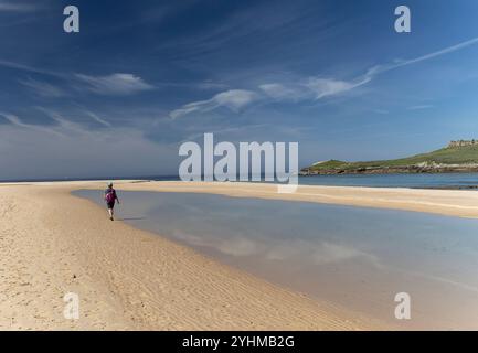 Fischerpfade an der Atlantikküste in Portugal Stockfoto