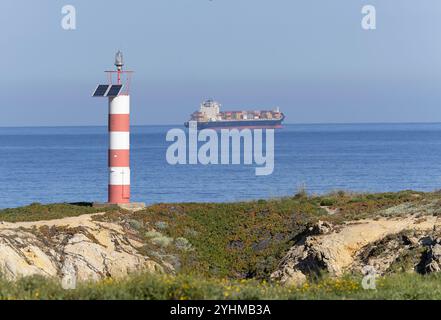 Fischerpfade an der Atlantikküste in Portugal Stockfoto