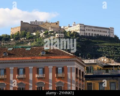 Castel Sant'Elmo, mittelalterliche Festung und Certosa di San Martino, Charterhaus von St. Martin, Neapel, Neapel, Region Kampanien, Italien, Europa Stockfoto