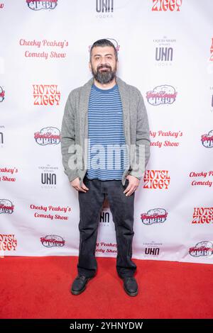 Los Angeles, USA. November 2024. Comedian Louis Noriega besucht 2024 Christine Peakes Veteran's Day Comedy Show im Hotel Ziggy, Los Angeles, CA, 12. August 2024 Credit: Eugene Powers/Alamy Live News Stockfoto