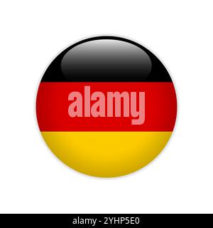 Deutschland-Flag auf Taste Stock Vektor