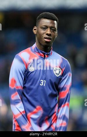 MUSA DRAMMEH, professioneller Fußballspieler, spielt derzeit mit Heart of Midlothian (Hearts), einem schottischen Premiership-Club. Stockfoto