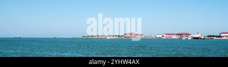 Galveston Texas, Blick vom Seawolf Park Stockfoto