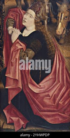 Titel: Mary Magdalen Künstler: Derick Baegert Jahr: 1477 - 1478 Medium: Öl auf Platte Abmessungen: 80 x 42,3 cm Ort: Museo Nacional Thyssen-Bornemisza Stockfoto