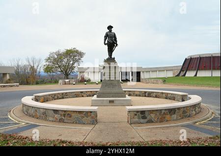 Generalleutnant Stonewall Jackson Statue. Ein Konföderierter General aus dem Amerikanischen Bürgerkrieg. Stockfoto