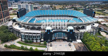 Luftaufnahme des Bank of America Stadions in Charlotte, NC - CHARLOTTE, NC - 27. OKTOBER 2024 Stockfoto