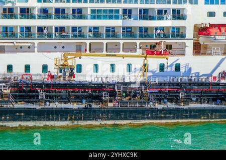 Der Seabourn Aufenthalt in Barcelona Stockfoto