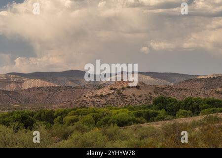 Ein Blick auf das Tuzigoot National Monument in der Nähe von Cottonwood, Arizona Stockfoto