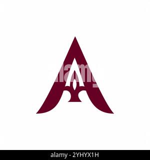 Initial Letter A Logo Design. Ein Logo-Design. Buchstabe A. Schreiben A. Anfangsschreiben. Stock Vektor