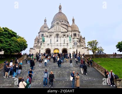 Basilika Sacré-Cœur am Montmartre, Paris, Frankreich Stockfoto