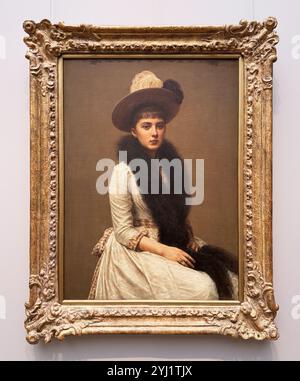 Porträt von Sonia, einer jungen, reichen Frau. Der französische Künstler Henri Fantin Latour. In der National Gallery of Art Museum in Washington DC. Stockfoto