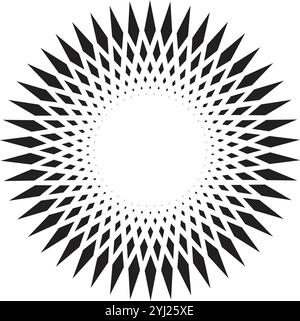 Abstrakte monochrome kreisförmige Spirale Stock Vektor
