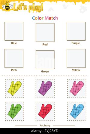 Farbanpassung im Beehive-Design Stock Vektor