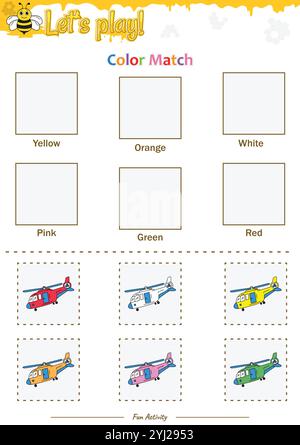 Farbanpassung im Beehive-Design Stock Vektor