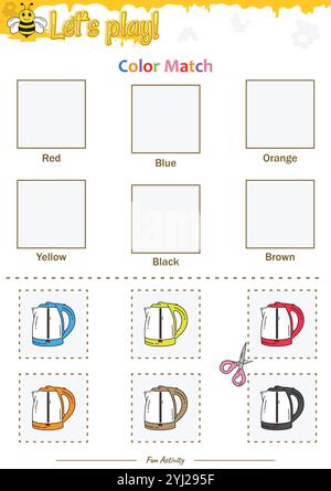 Farbanpassung im Beehive-Design Stock Vektor