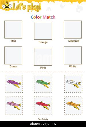 Farbanpassung im Beehive-Design Stock Vektor