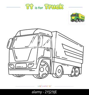 Ausmalseiten und Lernen der Alphabet-Sammlung Stock Vektor