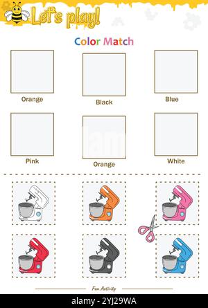 Farbanpassung im Beehive-Design Stock Vektor