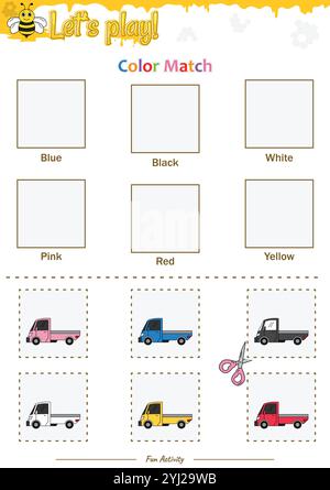 Farbanpassung im Beehive-Design Stock Vektor